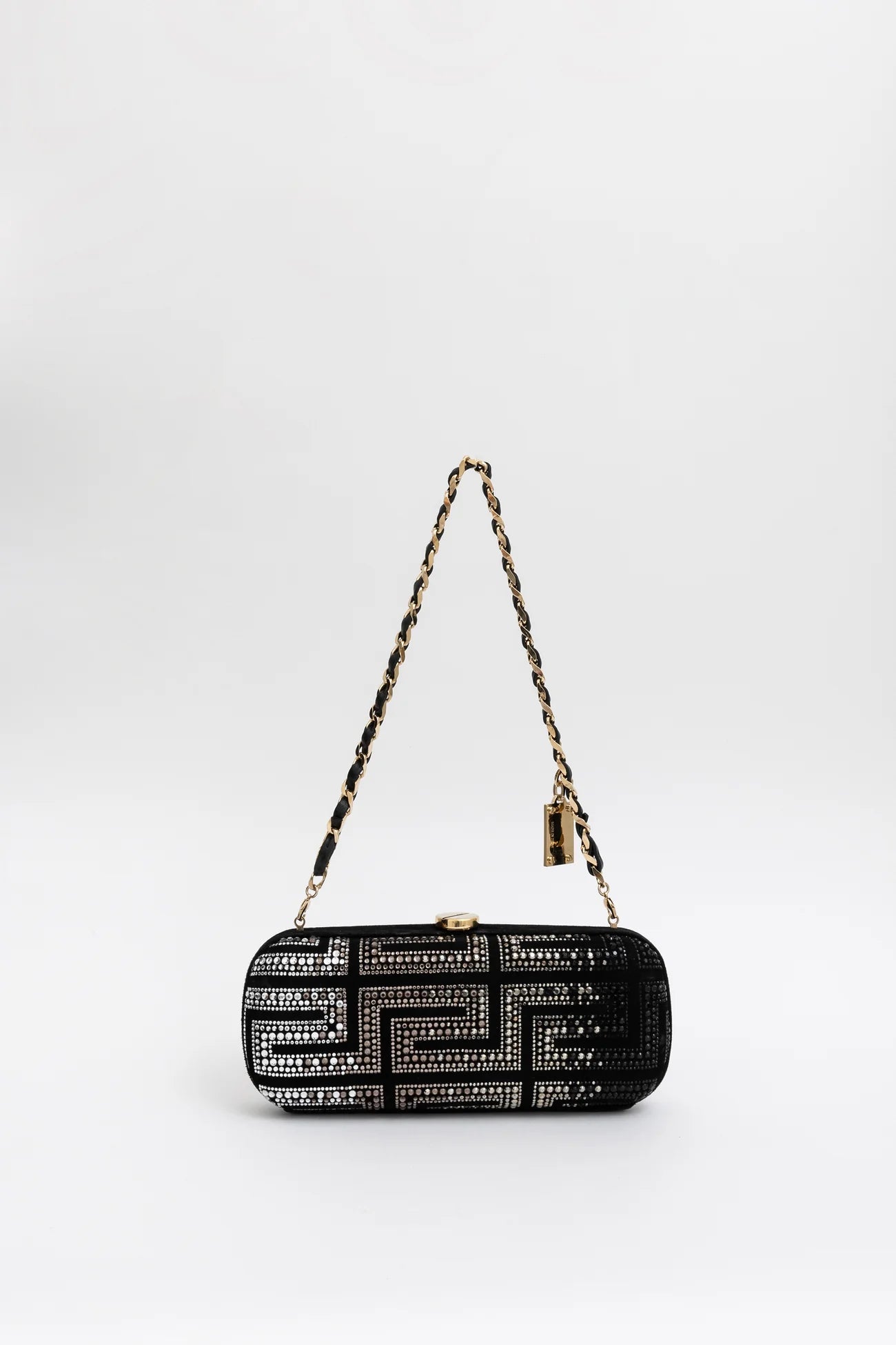 Handbag Rental Handbag Hire Sydney Versace Velvet and Crystal Clutch