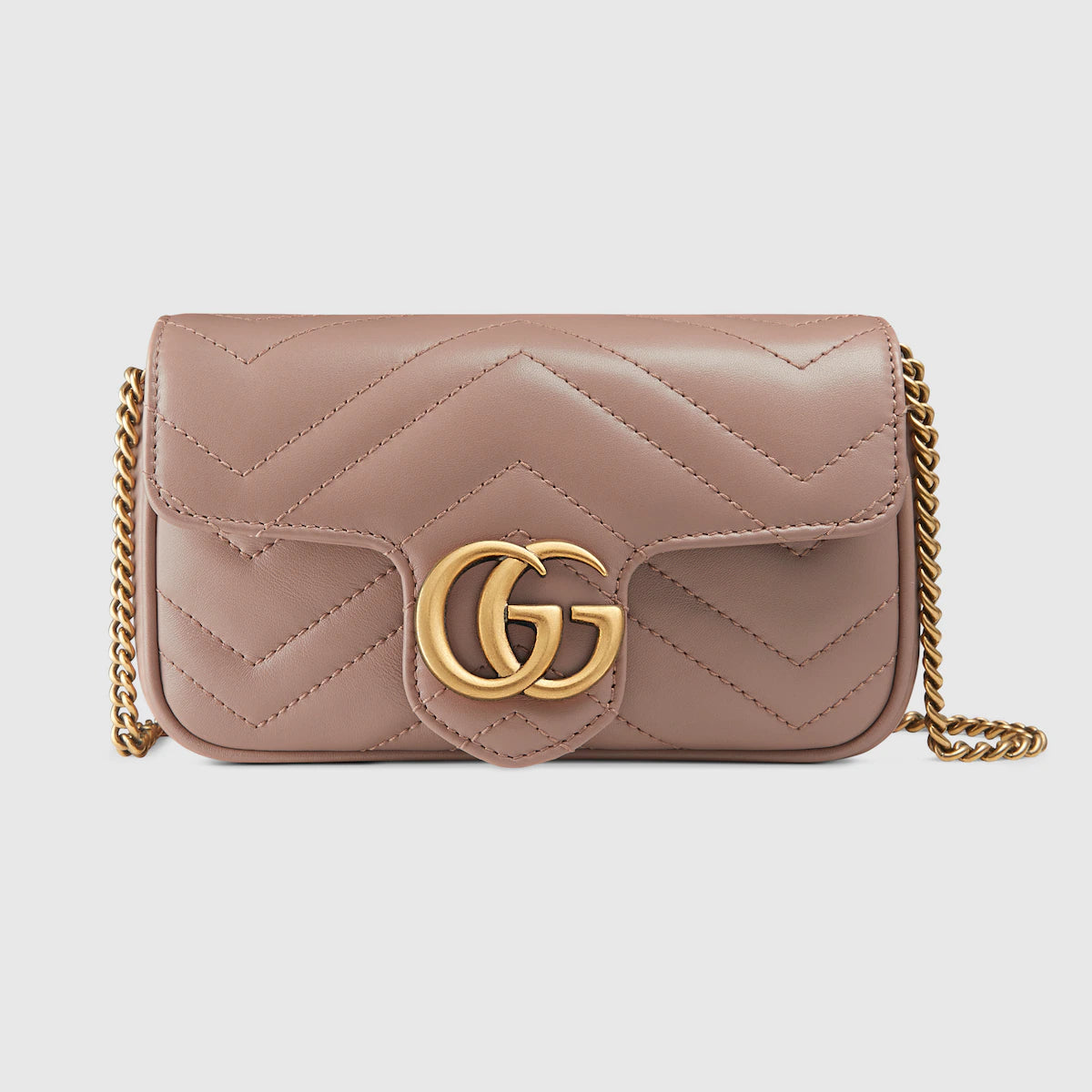 Handbag Rental Handbag Hire Sydney Gucci Super Mini GG Marmont Calfskin Beige