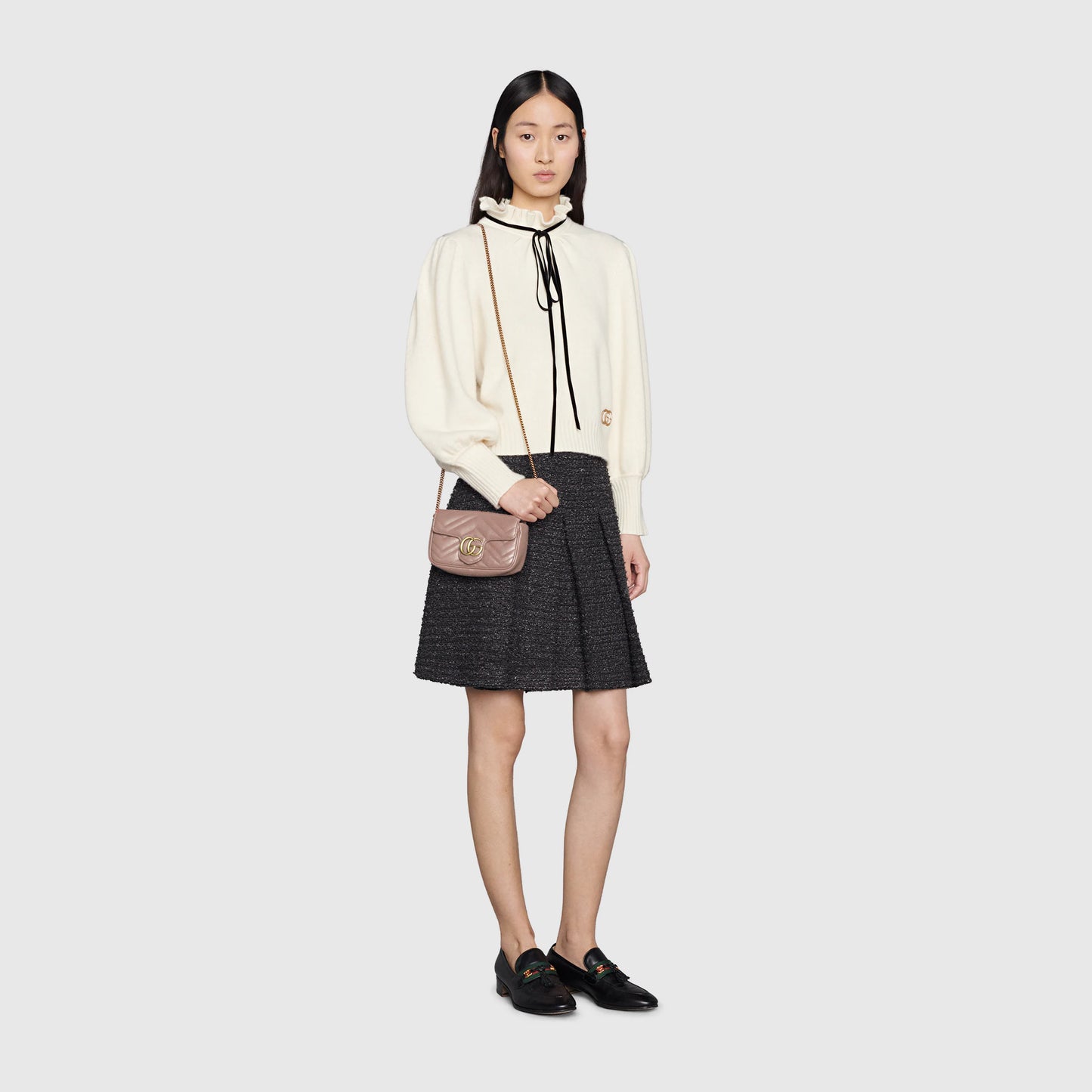 Handbag Rental Handbag Hire Sydney Gucci Super Mini GG Marmont Calfskin Beige