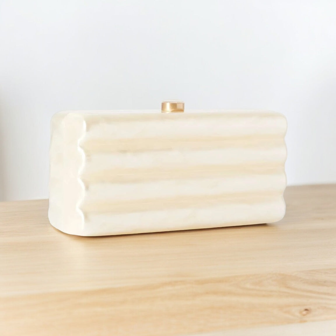 Cult Gaia Enid Marbled Clutch