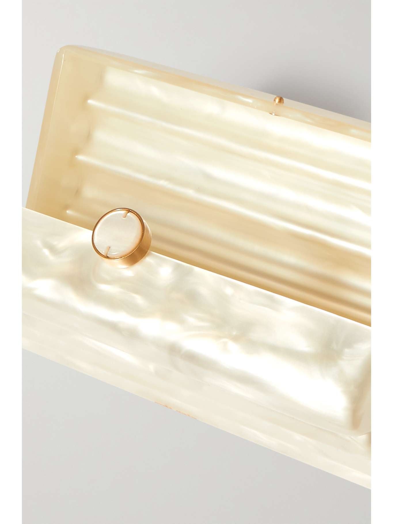 Cult Gaia Enid Marbled Clutch