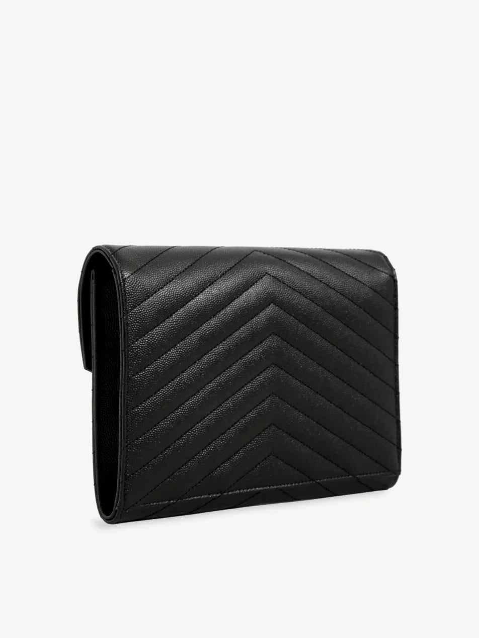 Saint Laurent Cassandre Matelasse Flap Pouch (removable strap)