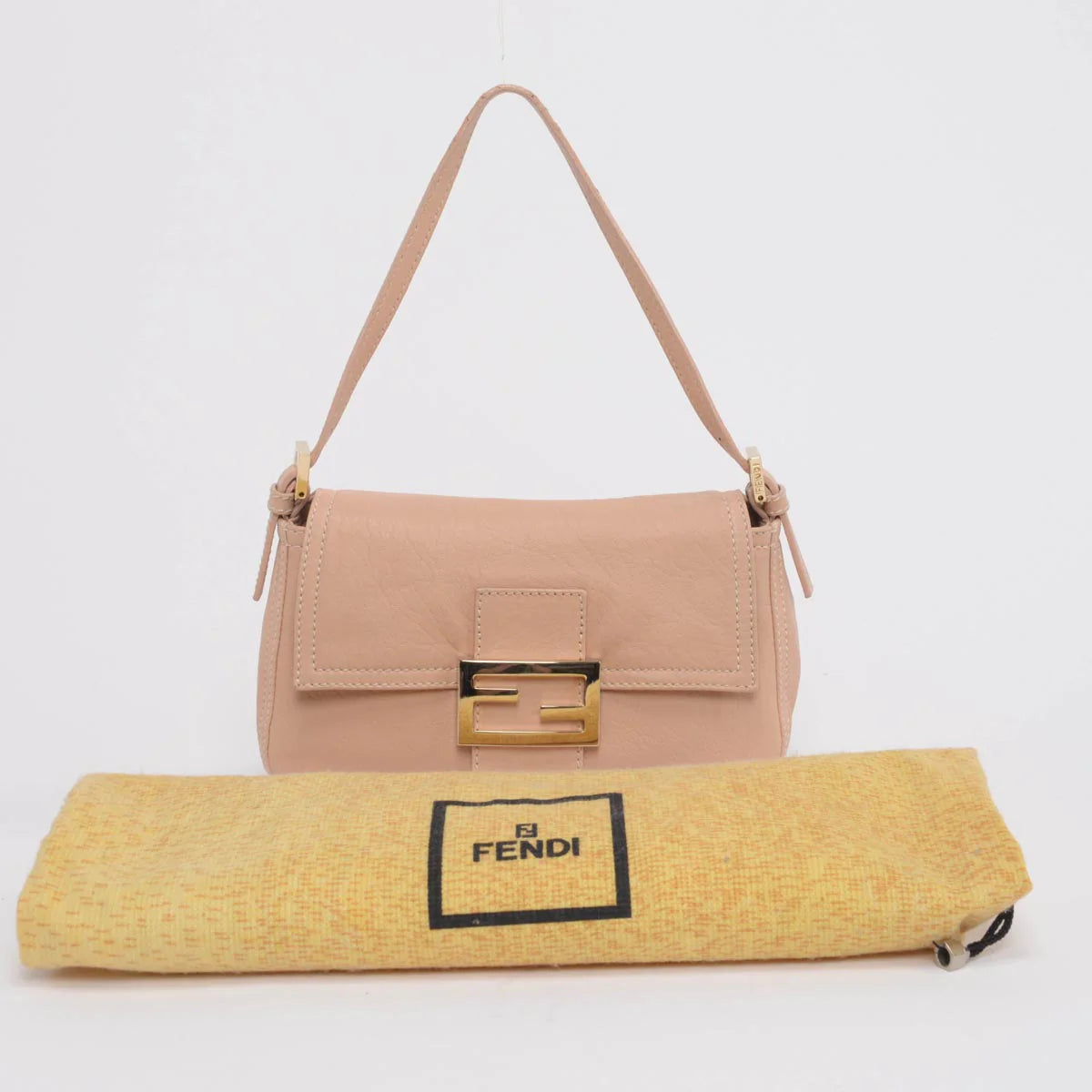Handbag Rental Handbag Hire Sydney Fendi Blush Calfskin Mini Mamma Baguette Bag