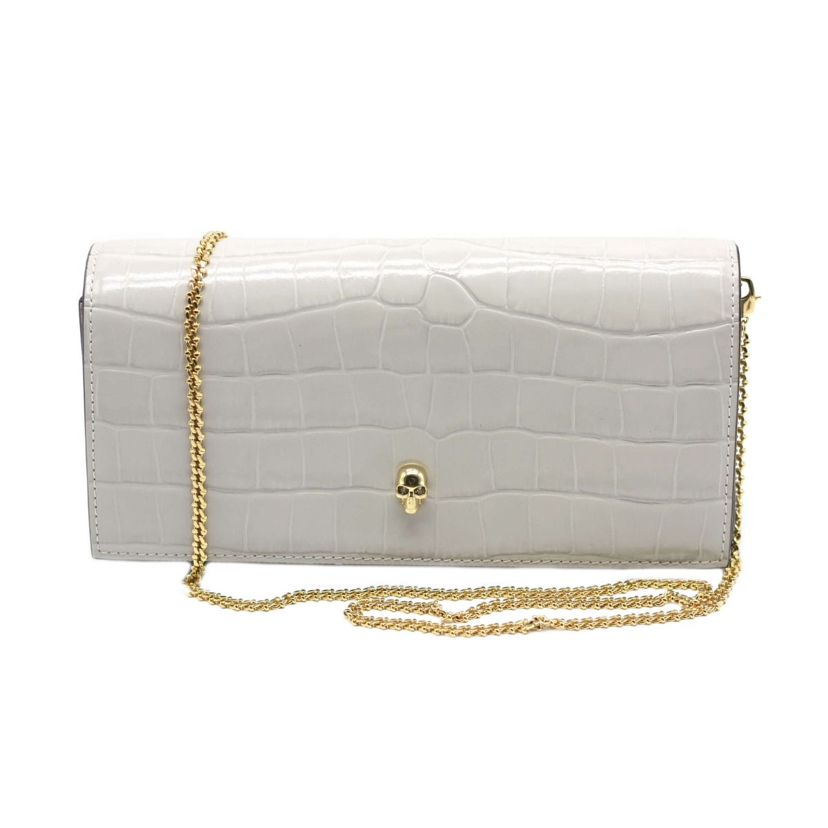 Alexander McQueen Embossed Leather Bag (removable strap)