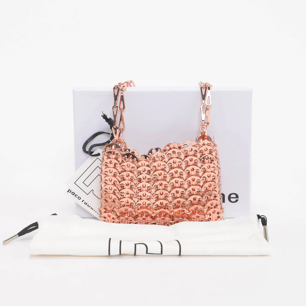 Handbag Rental Handbag Hire Sydney Paco Rabanne Rose Gold 1969 Nano Shoulder Bag