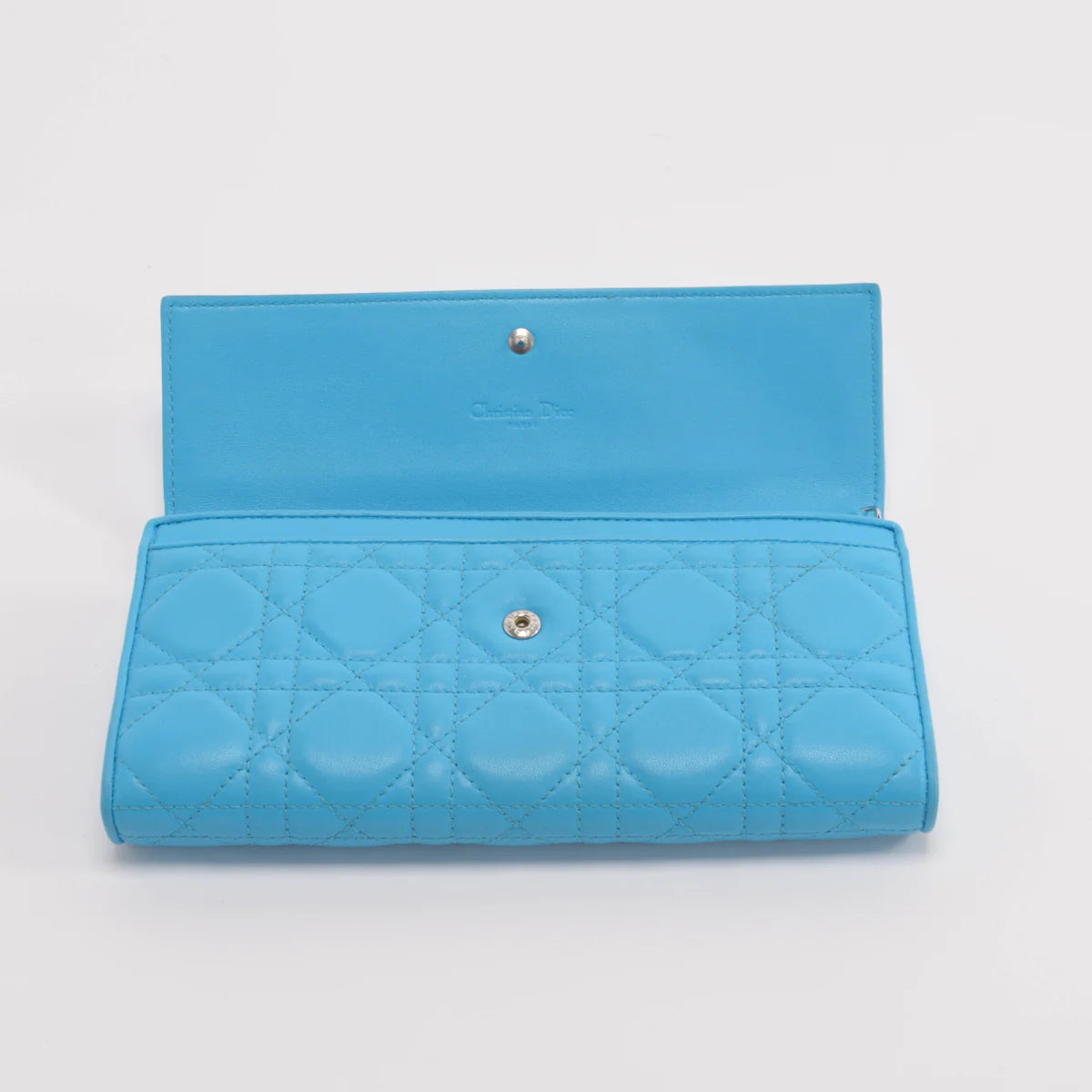 Handbag Rental Handbag Hire Sydney Dior Blue Cannage Wallet on Chain