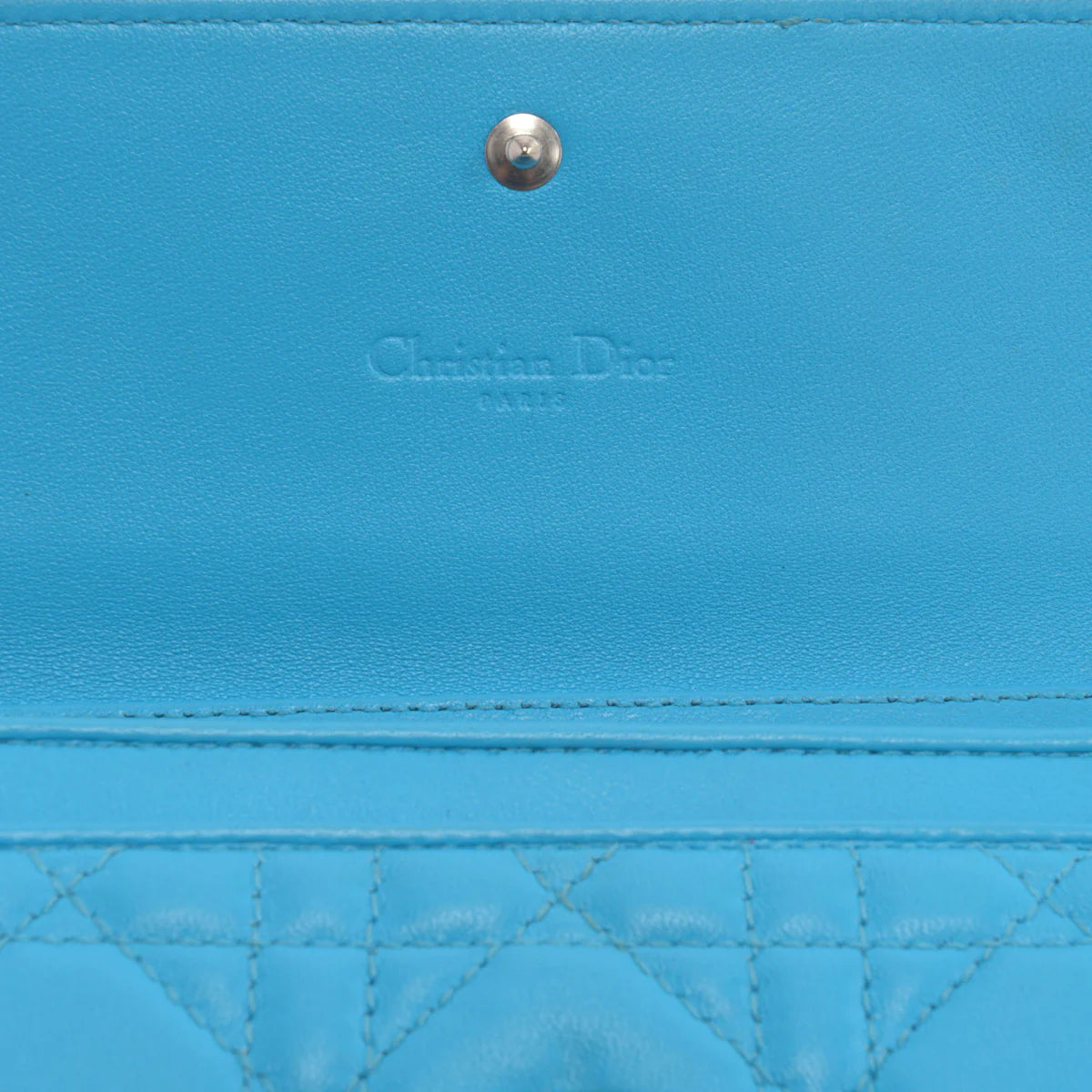 Handbag Rental Handbag Hire Sydney Dior Blue Cannage Wallet on Chain