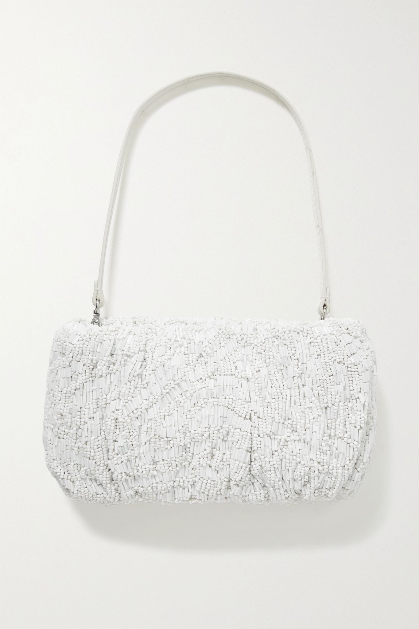 Staud - Bean Bead-Embellished leather bag (removable strap)