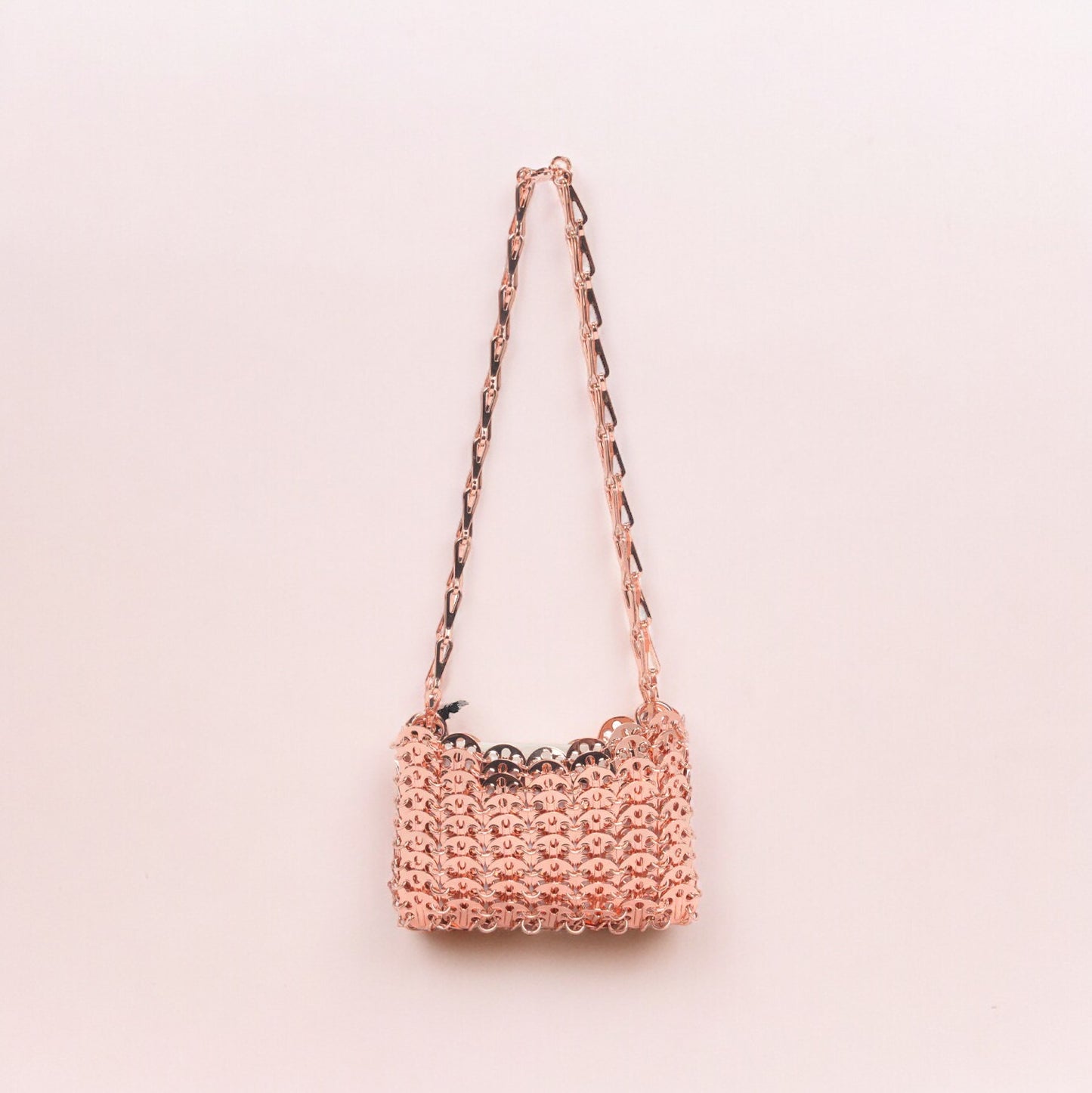 Paco Rabanne Rose Gold Iconic 1969 Nano Shoulder Bag