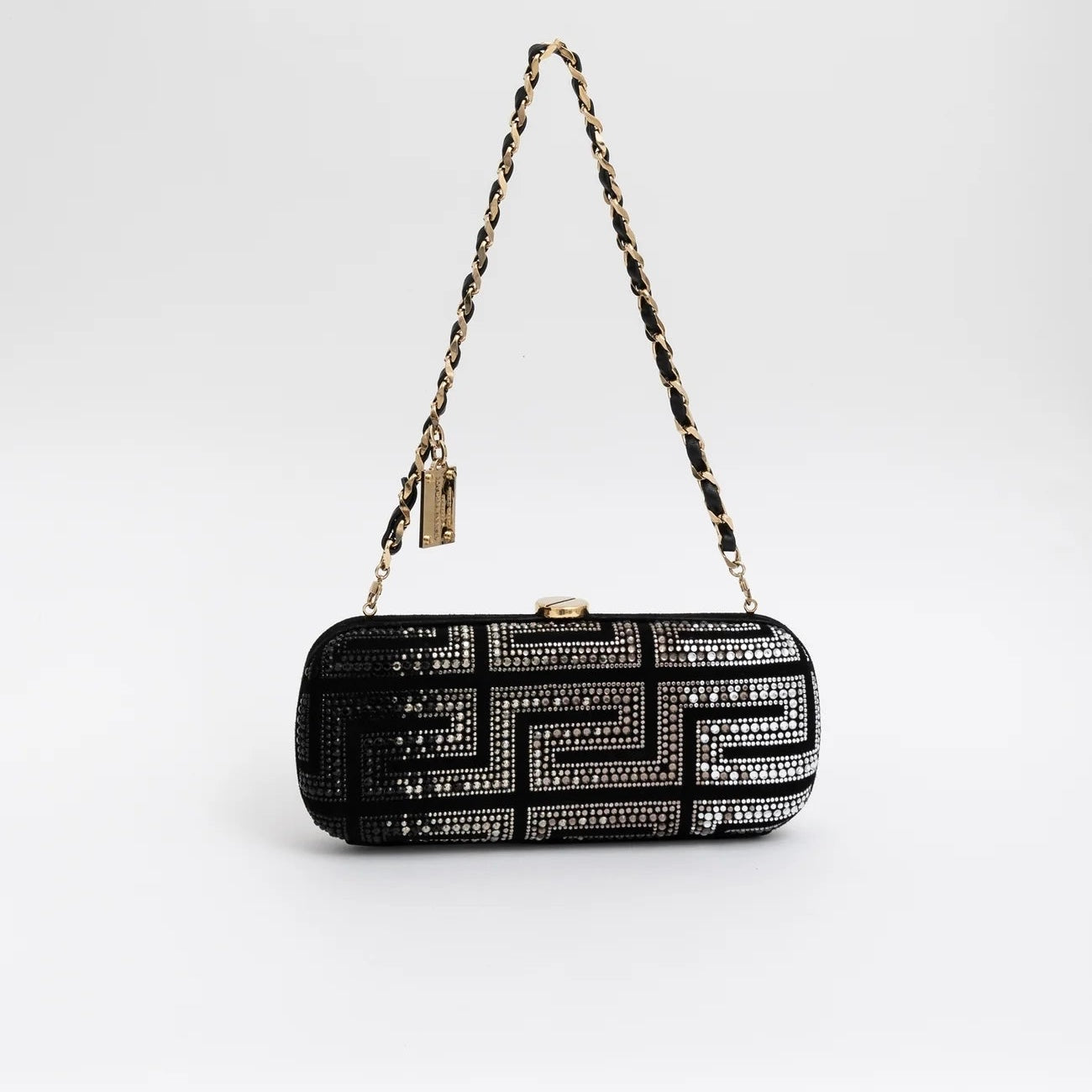 Gianni Versace Couture Velvet and Crystal Bag (removable strap)