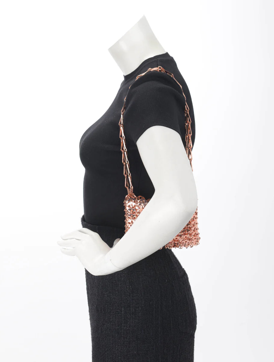 Handbag Rental Handbag Hire Sydney Paco Rabanne Rose Gold 1969 Nano Shoulder Bag